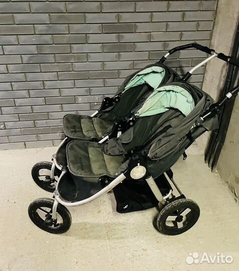 Коляска для двойни bumbleride indie twin 2 в 1