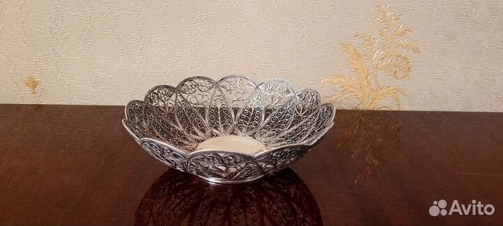 Ваза- конфетница (СССР). Скань