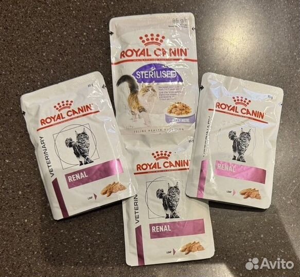 Влажный корм для кошек royal canin renal паучи