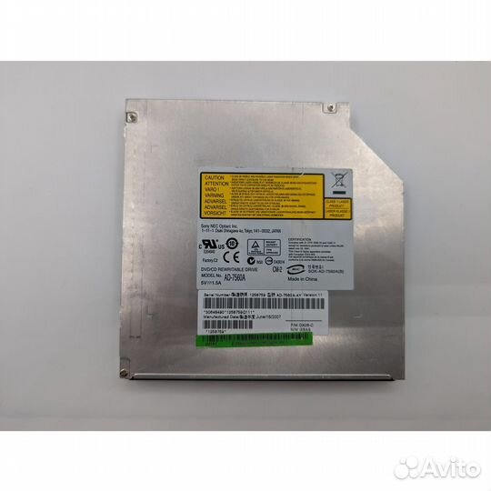 Привод DVD-RW ad-7560a, Sony, IDE