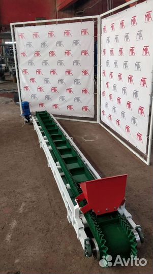 Ленточный транспортер для пеллет, вермикулита