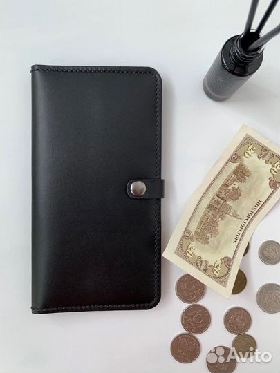 Кошелек мужской натуральная кожа ручной работы