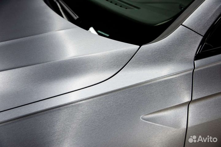 Автовинил пленка шлифованный алюминий серебро
