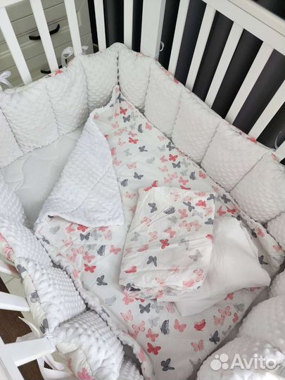 Бортики в кроватку happy baby