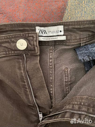 Джинсы zara the marine straight jean