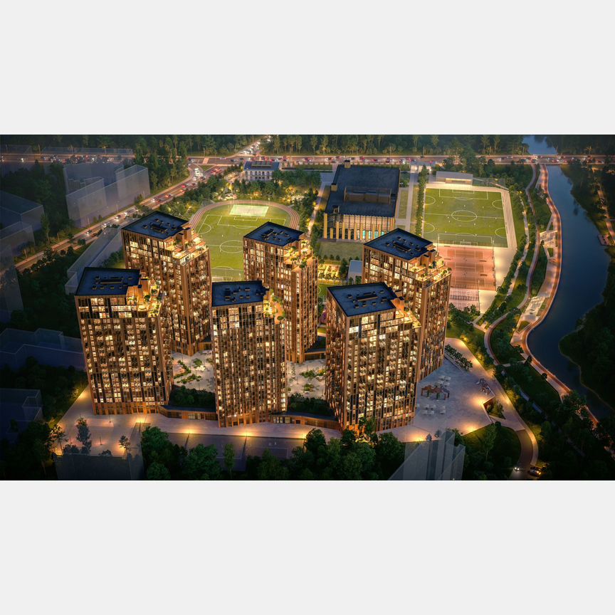 1-к. квартира, 49,2 м², 12/23 эт.