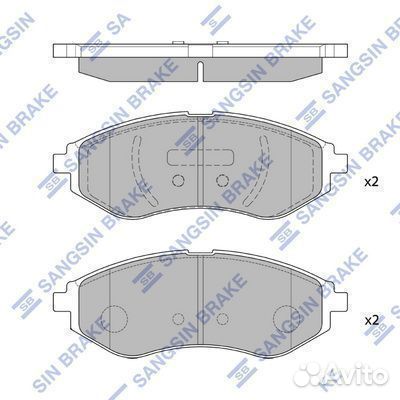 Колодки дисковые п. daewoo kalos 1.2i/1.4i 02