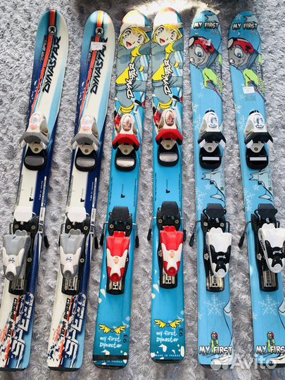 Горные лыжи 93 детские комплект + ботинки