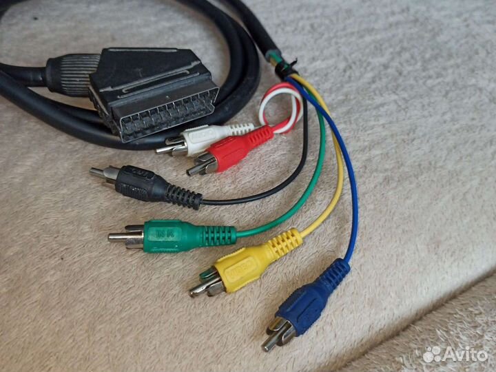 Кабель аудио/видео, scart / 5xRCA, 1.5м