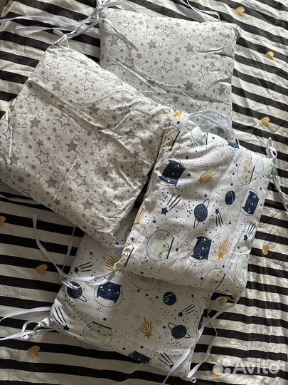 Бортики в детскую кроватку бу