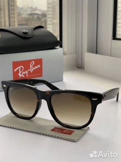 Очки ray ban wayfarer 54 коричневые