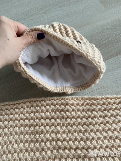 Шапка и снуд зимняя женская