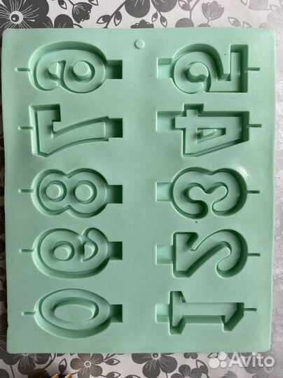 Силиконовая форма цифры