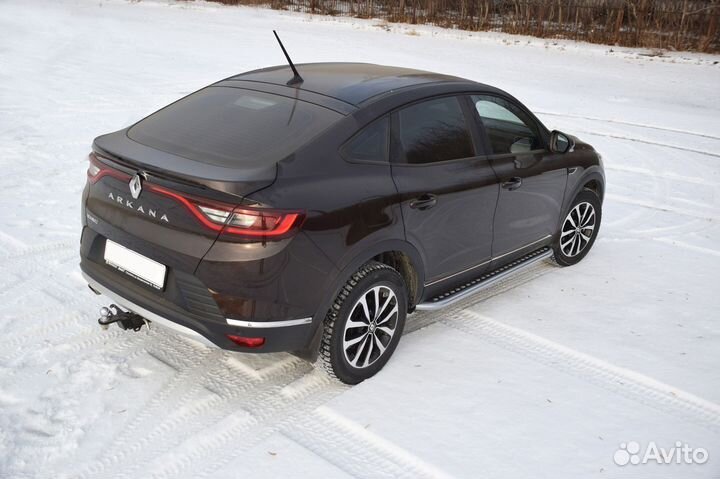 Защита порогов с алюмин. площадкой Renault arkana