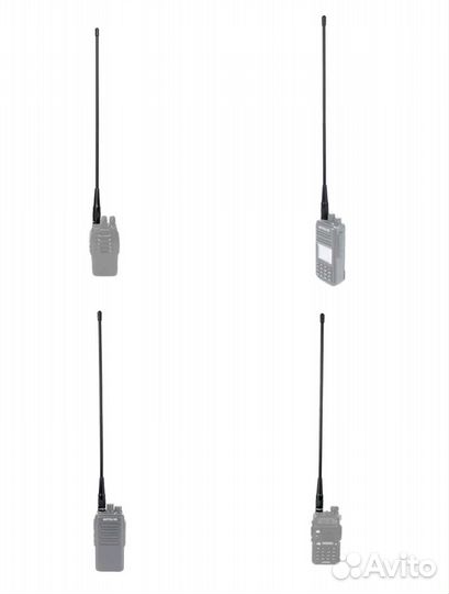 Двухдиапазонная антенна для рации sma-male