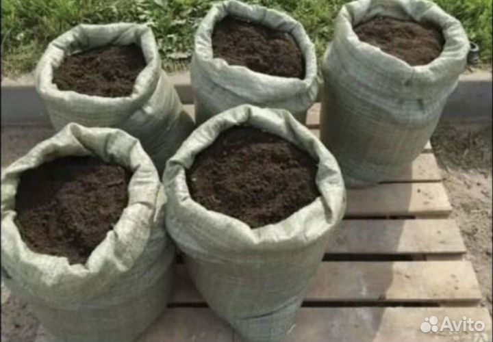 Перегной в мешках