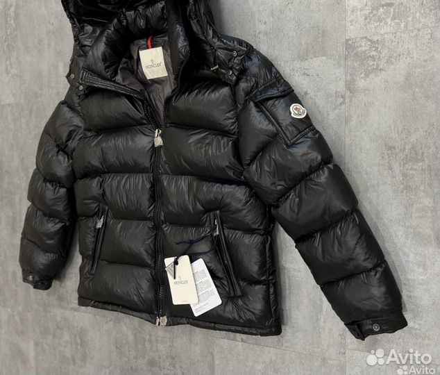 Пуховик Moncler maya глянцевый