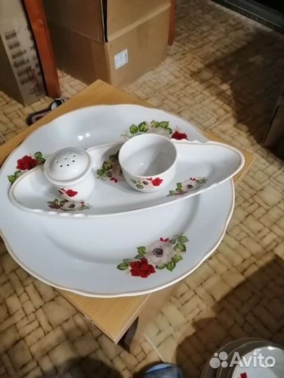 Фарфоровые тарелки набор бу