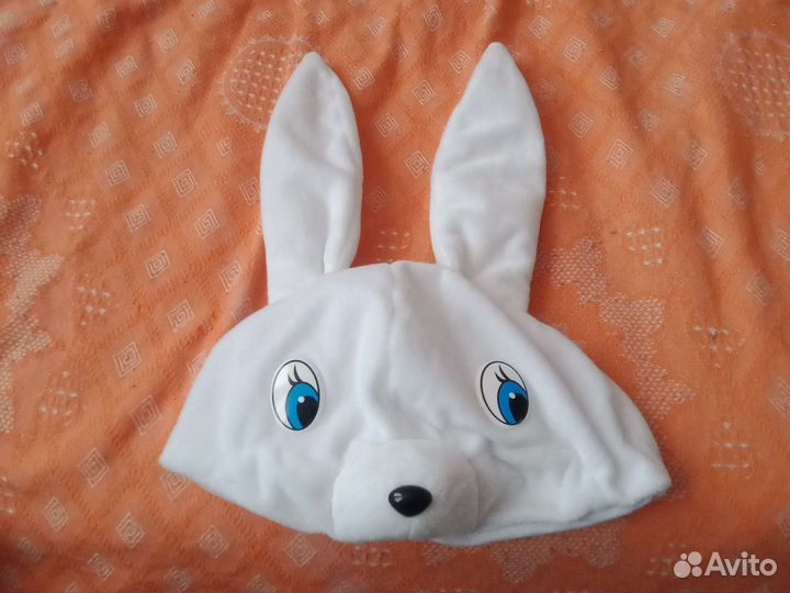 Шапка зайца новогодняя
