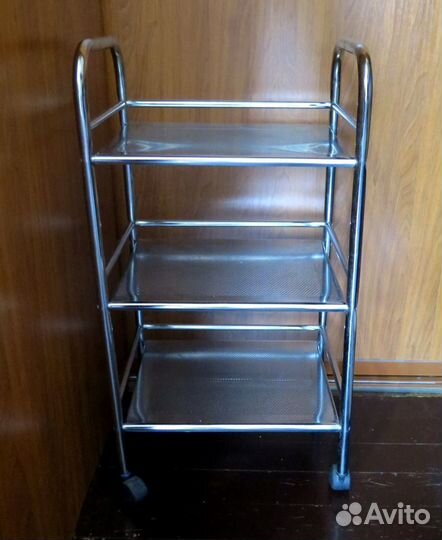 Тележка. Столик на колесиках.Стеллаж. Нержавейка