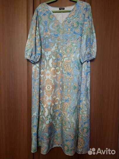 Noracora новое платье кафтан макси 52-54р