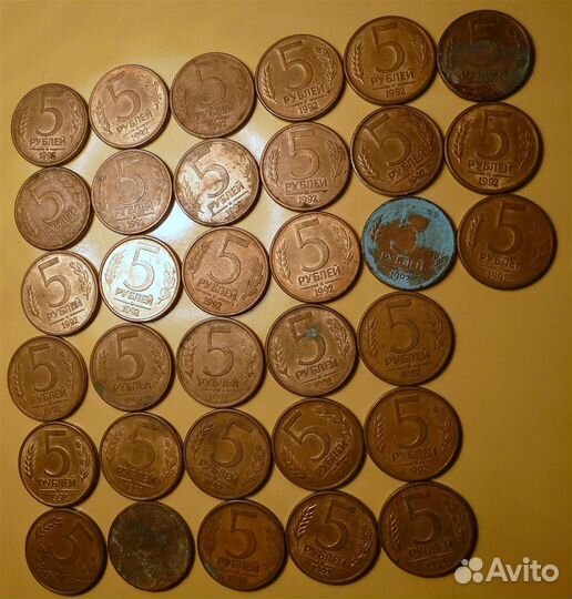 Монеты РФ 1990-х — 1 / 5 /10 / 20 / 50 Р