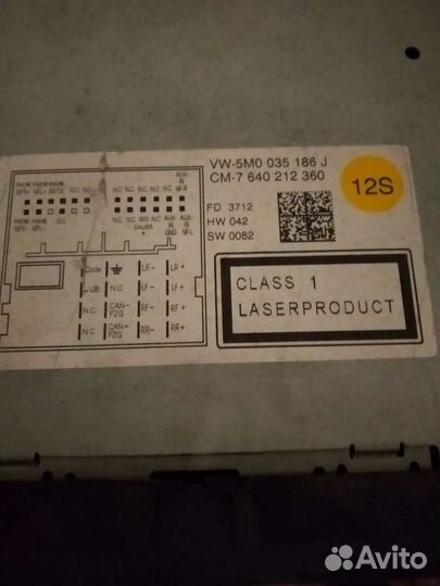 Штатная магнитола фольксваген