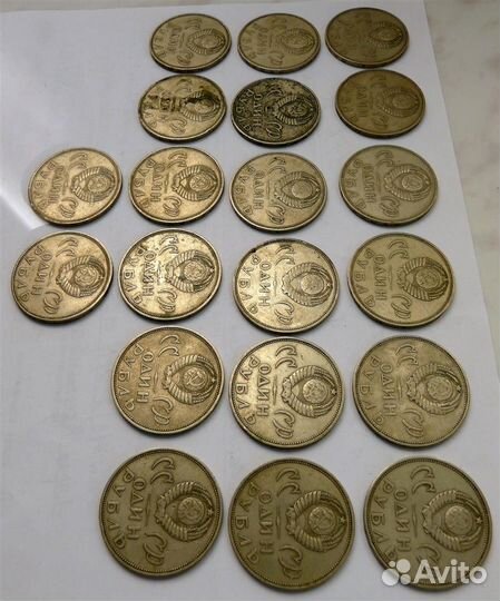 Монета СССР 1 рубль 1965 20 лет Победы Мельхиор