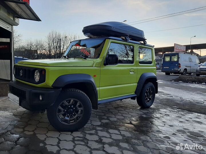 Автобокс на крышу Магнум 390, черный карбон, 185см