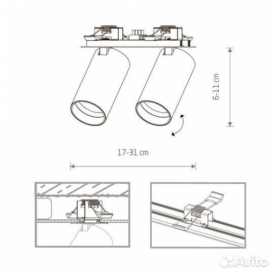 Спот Nowodvorski Mono Surface 7684