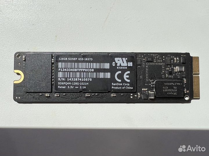 SDD 128 GB Sandisk для Macbook