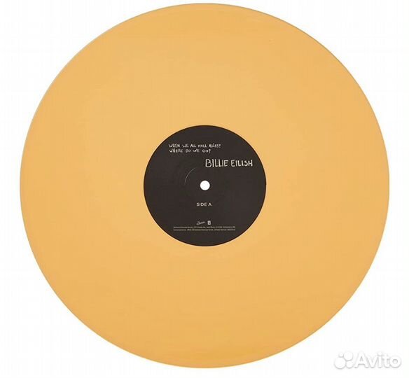 Billie Eilish When we all fall asleep Yellow LP