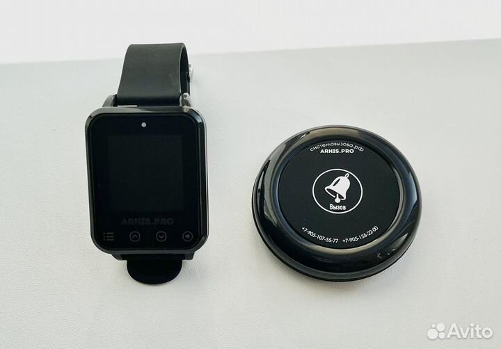 Кнопка вызова персонала/офцицианта Ультра и часы