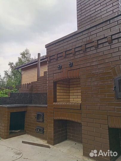 Барбекю комплекс с навесом