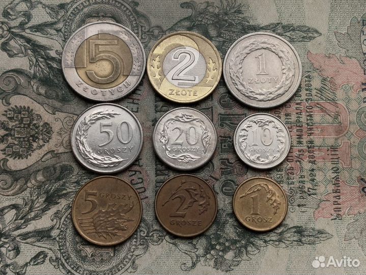 Монеты Польши 9 шт