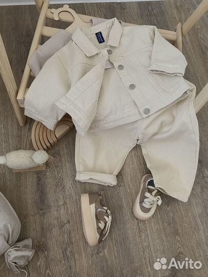 Джинсы и джинсовка для мальчика/девочки 90,100