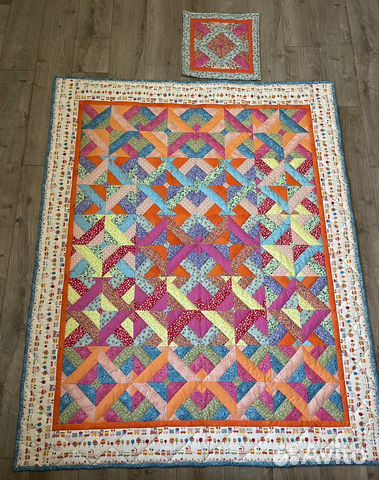 Покрывало печворк ручная работа