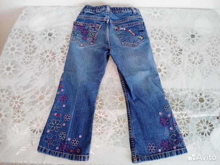 Джинсы джемпер кардиган водолазка 98-104 8 вещей