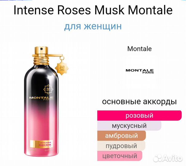 Духи Montale Intense roses musk 20 ml. Пробник