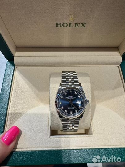 Часы Rolex Datejust 36 mm 126234 G Blue Diamond