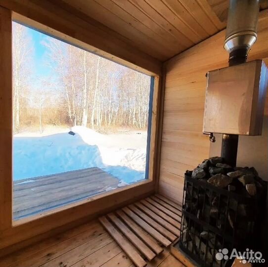 Модульная Угловая баня, купить баню