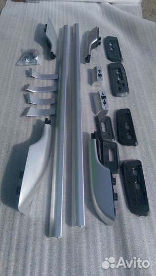 Land Cruiser 200 Продольные рейлинги серебро L5EV4