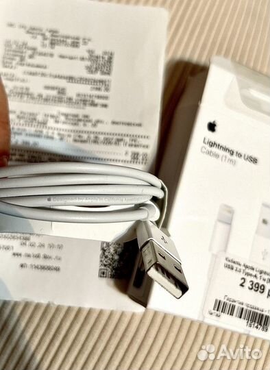 Usb-кабель Apple lightning 1 m