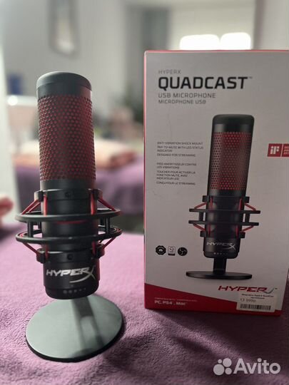 Микрофон студийный HyperX Quadcast