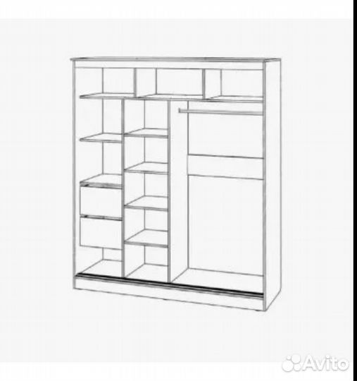 Шкаф купе Элегант 7 графит