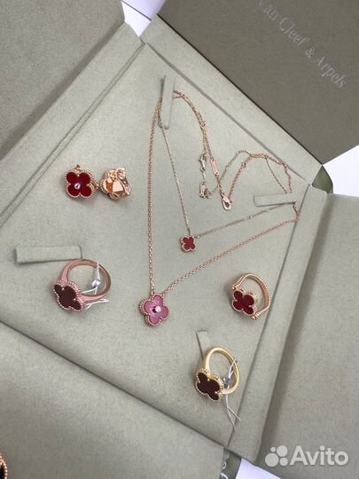 Серьги van cleef