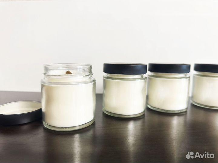 Арома свеча 200 мл. Натуральная Ручной работы