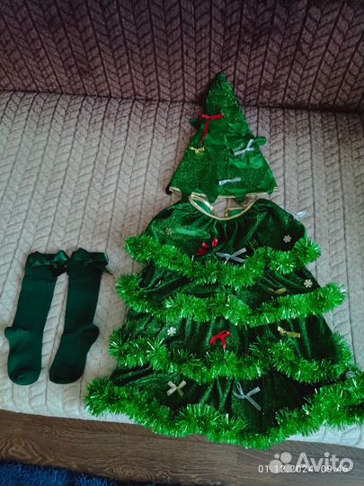 Новогодний костюм елочки 92 98