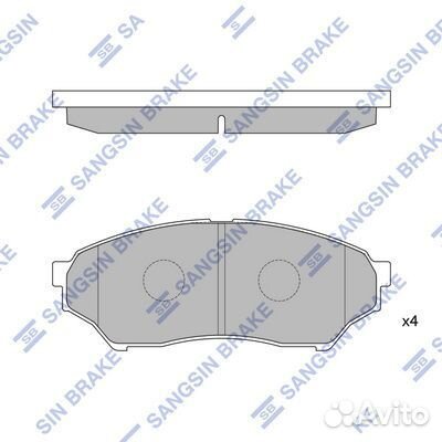 Колодки тормозные дисковые Mitsubishi Montero/Pajero1.8MPi/2.0GDi 00 SP1585