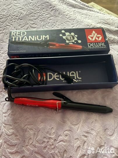 Плойка для волос 25 мм red titanium